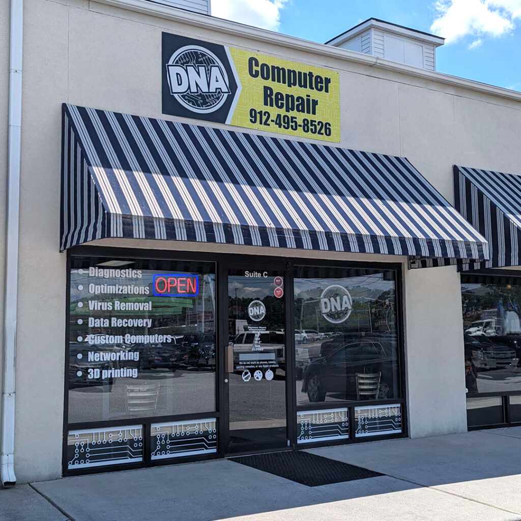 DNA Computerworks storefront and entrance in Pooler